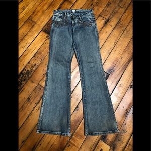 Cache Jeans, bejeweled, size 4